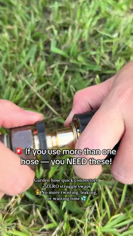 If you’re still twisting hoses on and off… bestie, stop. 💦 These $10 quick connectors changed my whole farm chore game. No leaks, no struggle, just click and go. 🧑‍🌾 #gardenhack #farmtools #hoseconnector #quickconnect #homesteadinglife #backyardsetup #gardentools #wateringhack #dailyfarmchores #gardengear #farmchoresmadeeasy