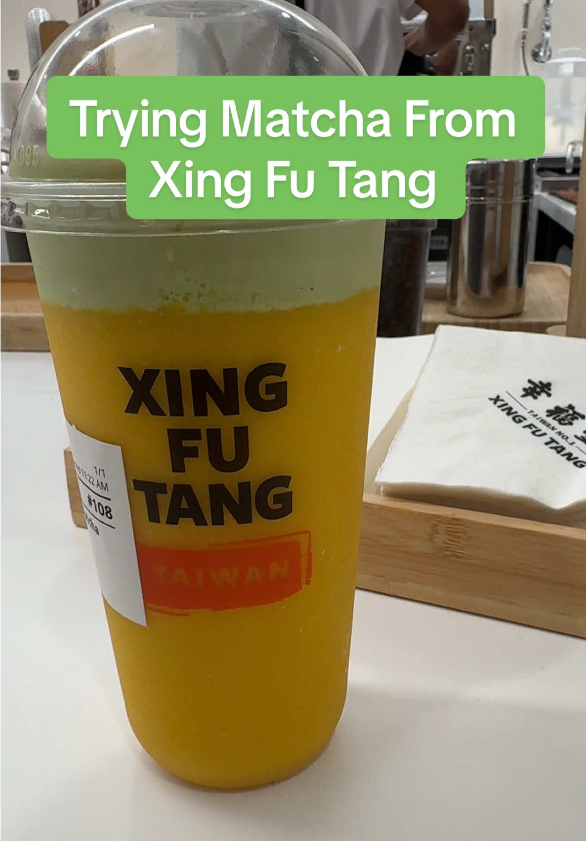 One thing about me, imma find a mango flavored matcha beverage. Xing Fu Tang is definitely worth a visit. #TyreakToldYou #XingFuTang #Matcha #Mango #HudsonYards 