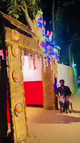 দুর্গাপূজার প্যান্ডেলের কাজ  #fyp #tiktok #viralvide @TikTok @TikTok Bangladesh 