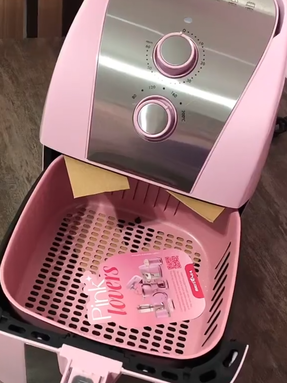 Air Fryer Rosa Britânia 5,5L Sem Óleo 1500W 😍🖤#airfryer #airfryerrosa #airfryerbritania #airfryersemsujeira #airfryertiktok 