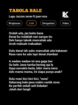 lirik lagu. tabola bale #Lagu #Viral 