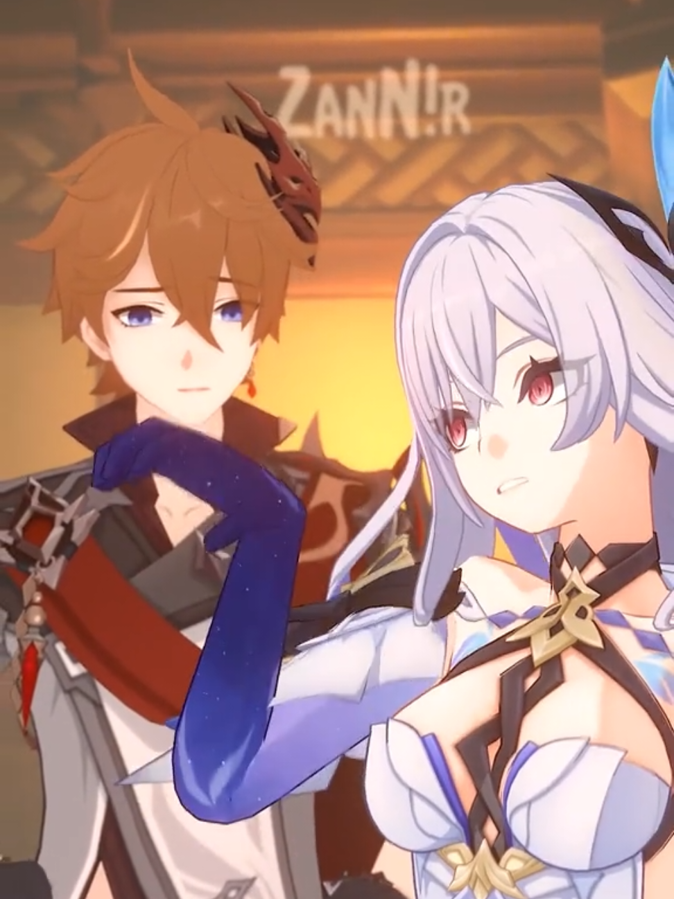 Un que? #genshin #GenshinImpact #skirk #childe #fy #fyp #animation  Credits~ Model by Hoyoverse/Nara.Belial/Micchi Animated by me Reff from : @ladycinn  Shader : Festivity/Bonny Music : Dame Un Grrr - Fantomel & Kate Linn Made in Blender