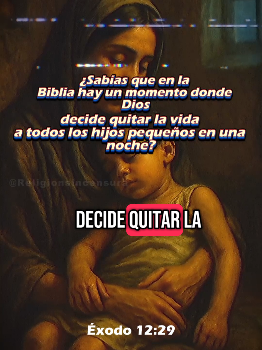 curso bíblico: momento donde Dios decide quitar la vida a todos los hijos mayores en una noche.   Éxodo 12:29  #cursobiblico #dios #godisgood #biblia #Bible #conspiracion #jesucristo 