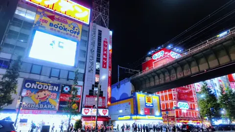 夜の秋葉原、いろいろなお店があって面白かった🏃‍♂️ #秋葉原#japan
