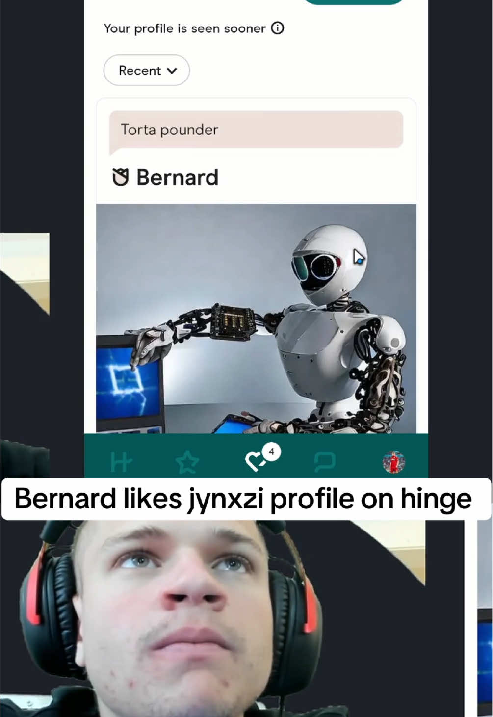Jynxzi find Ai Bernard on hinge #jynxzi #jynxzifunny #jynxziedit @Jynxzi 