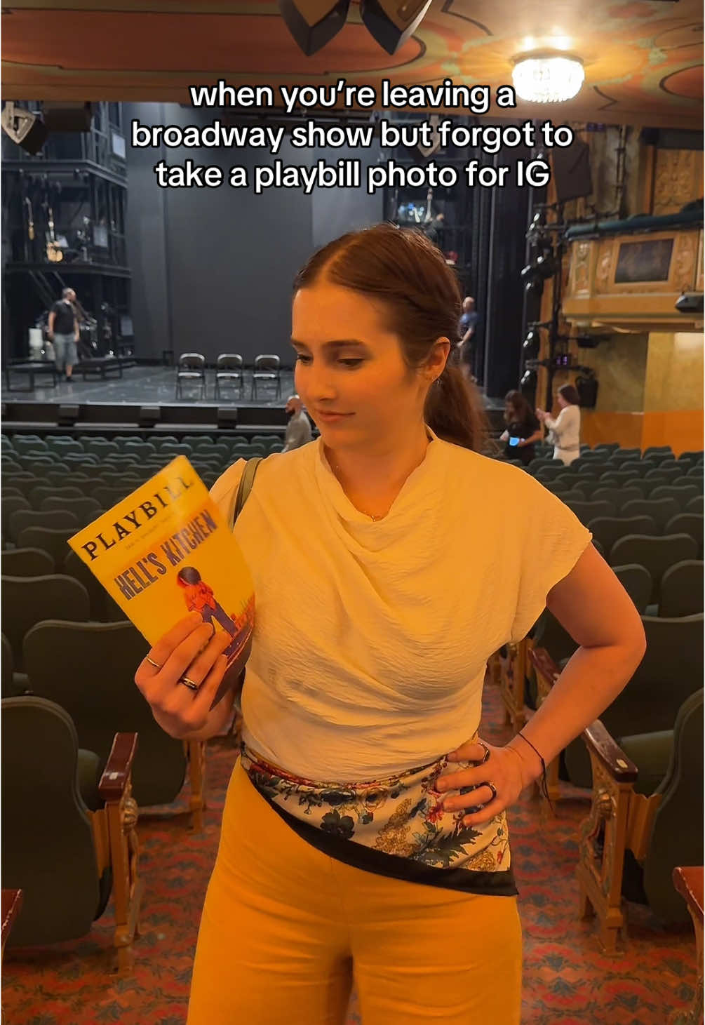 how is anyone gonna know i was at the theatre if i don’t take a playbill photo??  ty #theartsinsider & @Hells Kitchen ! so fun seeing #christopherjackson on stage!!  #broadway #nyc 