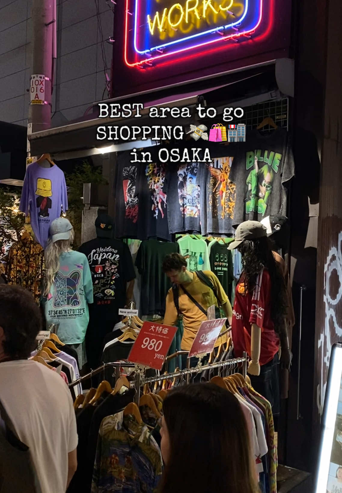 where go shopping in osaka - shopping street wear in osaka . . . . . . . #shoppingtime #osaka #wheregoshopping #traveltips 