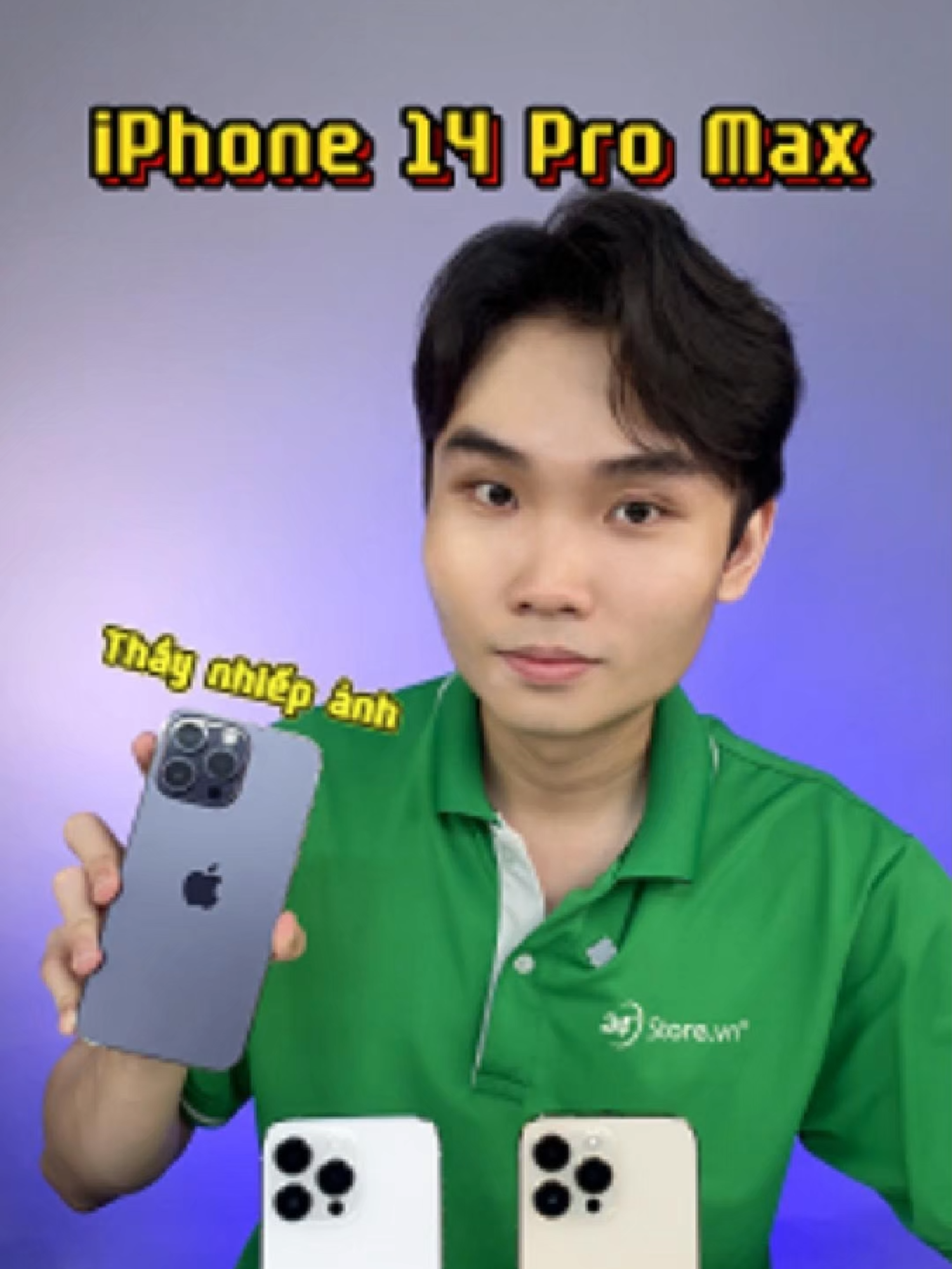 iPhone 14 Pro Max - Chơi game hay làm việc, chụp ảnh hay quay phim đều gánh tốt! #24hstore #iphone #iphone14promax