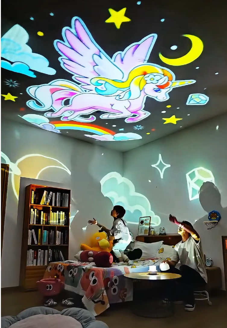 Every child has a fairy tale dream. Arrange this star night light for her to make her face full of smiles.#kidsnightlight #nightlight #roomdecor #starprojector #kidsprojects 
