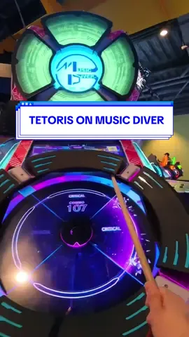 Tetoris on Music Diver 🥁 Apologies for living up to my username on YT. Lol This was filmed on the @insta360 official Insta360 GO 3S. #musicdiver #arcaderhythmgame #rhythmgame #vocaloid 