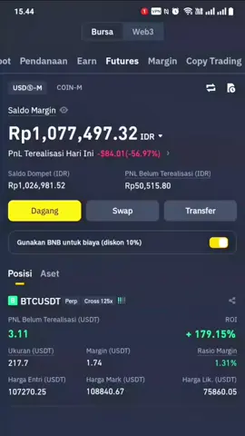 1 ke 10 ✅ 10 ke 100?  #cryptocurrency #futures #binance #bitcoin 