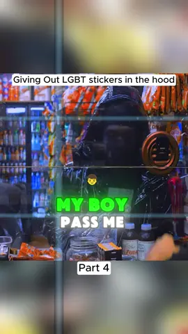 Giving Out LGBT stickers in the hood #funny #prank 