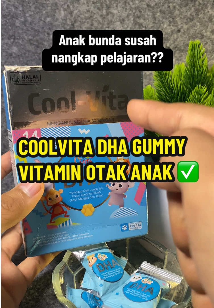 Anak bunda susah nangkap pelajaran?? Ini coolvita gummy rasa buah yang segar mengandung DHA vitamin untuk anak 💕💝 #coolvita #coolvitacollagen #dhagummy #dhacoolvita #collagencoolvita #gummy #vitamin #vitaminanak #vitaminotak #vitaminotakanak #cuantanpabatas #wibgajian #fypシ 