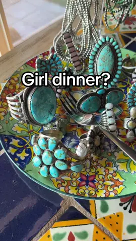 Hehehe 🤭 #girldinner #turquoise #turquoisejewelry 