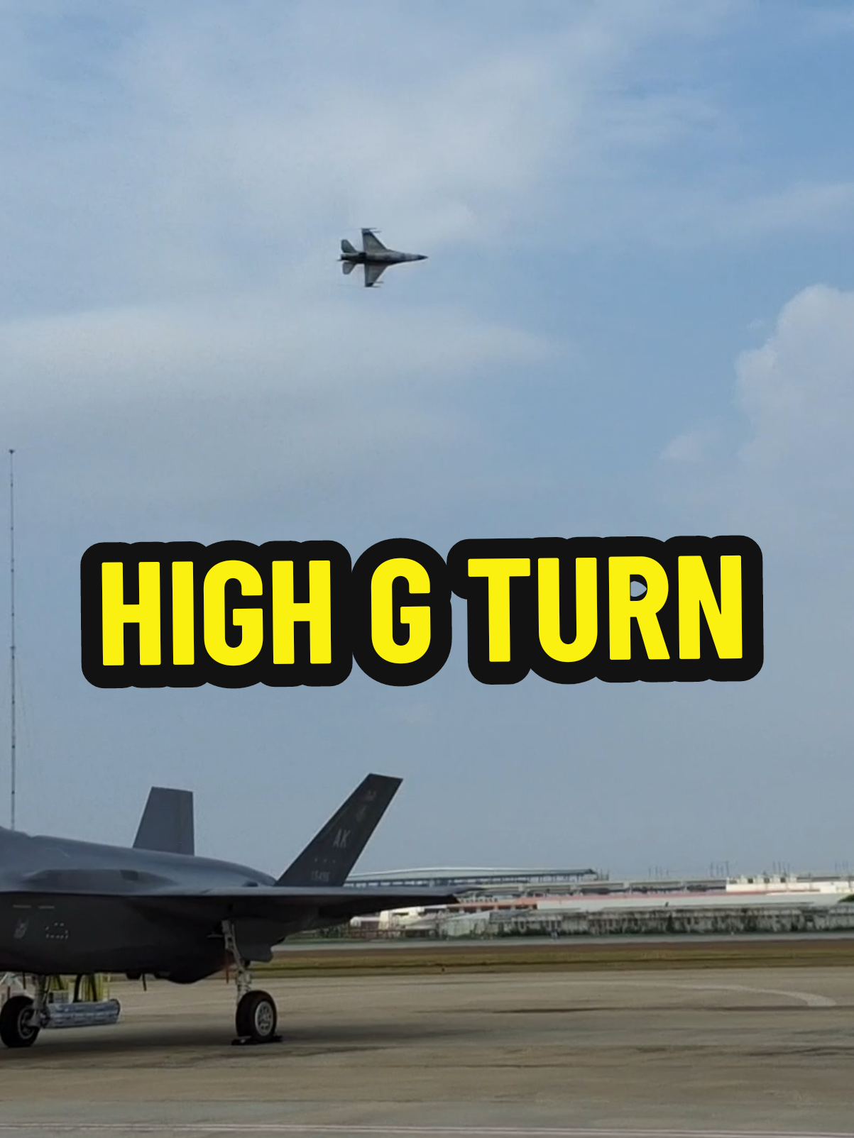 F-16A High G turn🤟🔥 #ฟีดดดシ #foryou #ฟีดดดシ #ขึ้นฟีดเถอะ #airshow #aviation #F16V