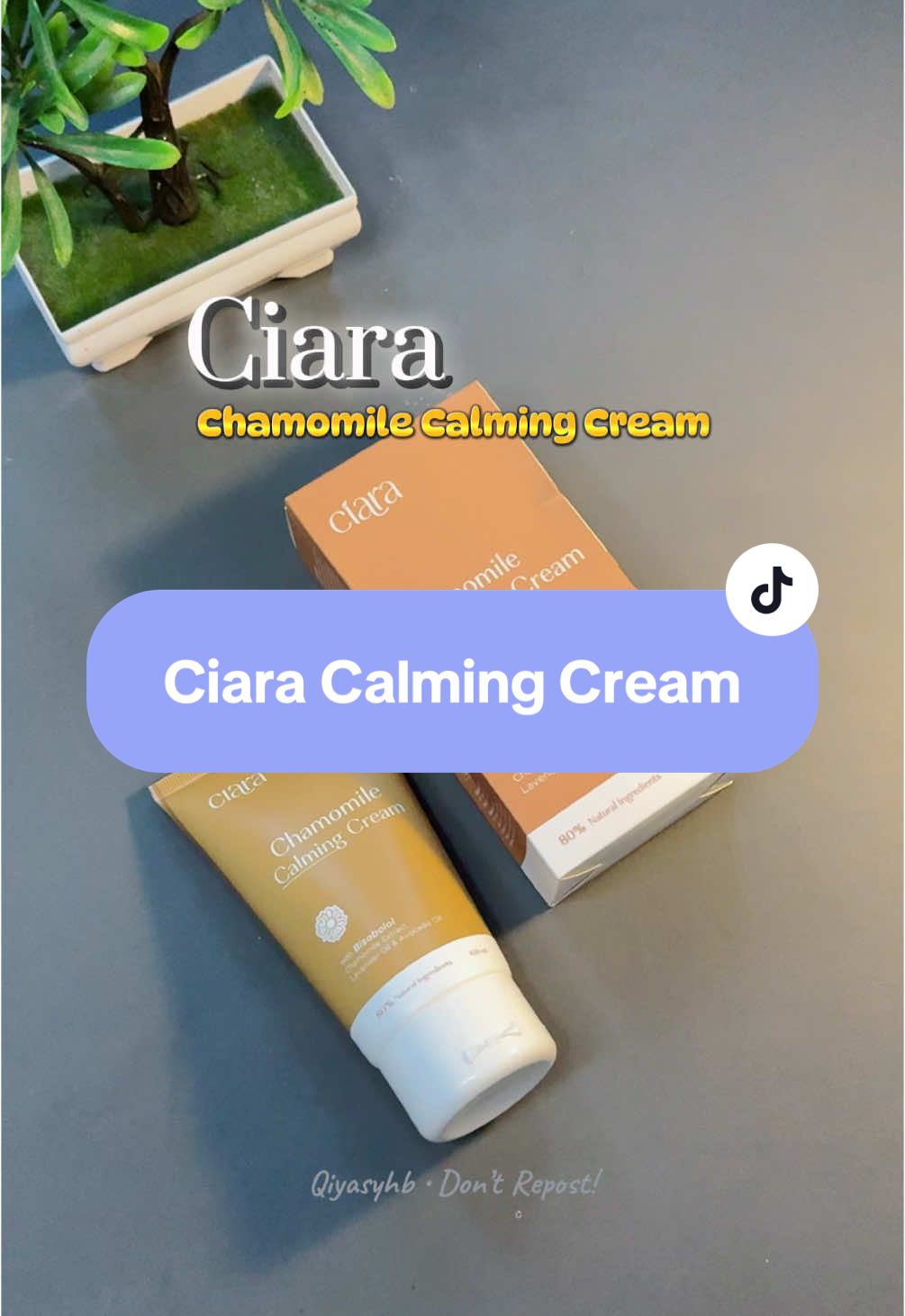 Calming cream by #ciara lebih dari 80% bahan alami. Cocok untuk membantu mengatasi masalah dikulit. 💛 #calmingcream #chamomilecalmingcream #ciara #ciaracalmingcream #qiyasyhb 
