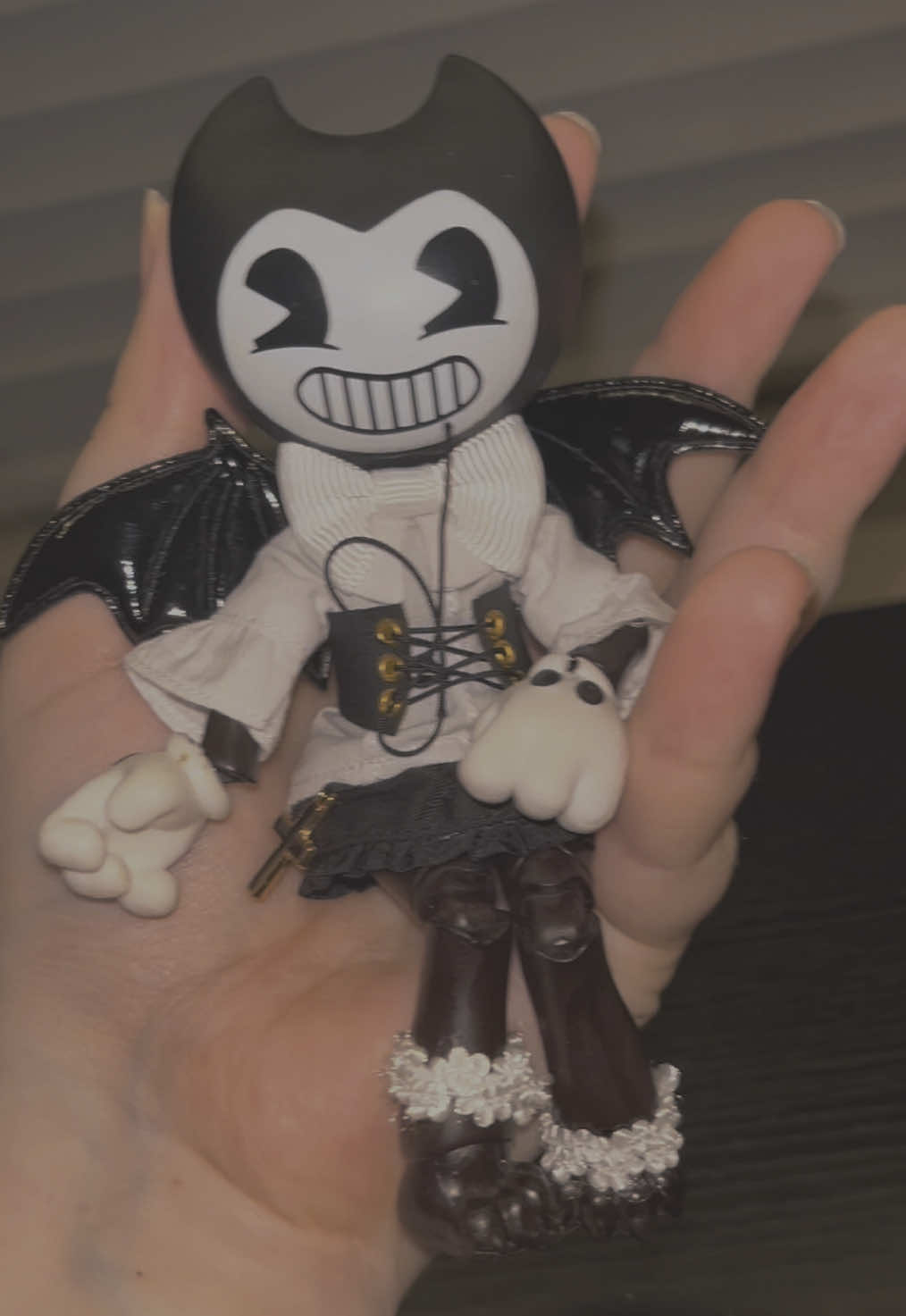I love getting clothes for him #bjdhobby #dressup #bendyandthedarkrevival #batim #bjddoll #bjd #bjdoutfit 