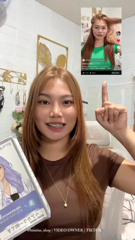 Achieved ang hair color na gusto kahit diy lang! Super gandaaa #diyhaircolor #stylefit #milktea #stylefithaircolorpermanent #haircolor 