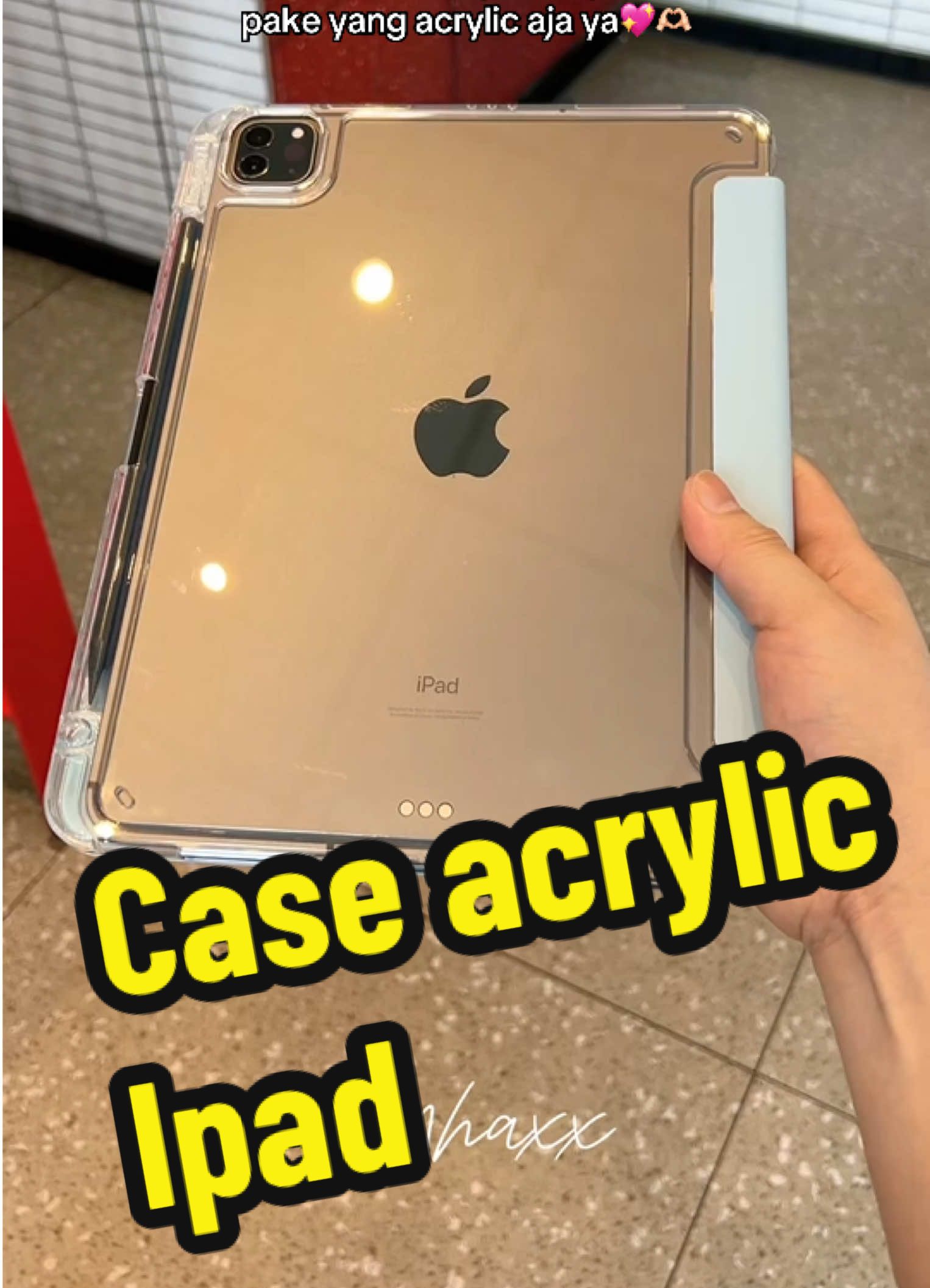 Siapa nih yang iPadnya belum pake acrylic case?? Ga takut bengkok apa?  #case #caseipad #ipad #caseacrylic #acryliccase #ipadgen10 #ipadgen11 #ipadair5 #ipadair4 #ipadair6 #ipadpro #caseyfold #danycase #mhaxx 