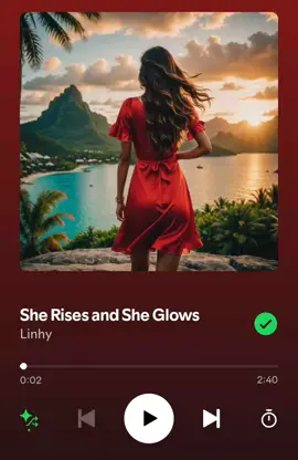 SHE RISES AND SHE GLOWS ❤️🫶 #lyrics #music #lovers #fyp 