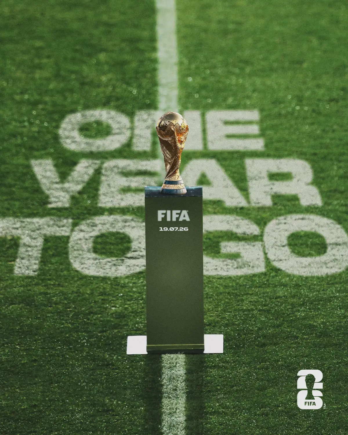 🏆 One year to go until the #FIFAWorldCup 26 Final! #WeAre26 