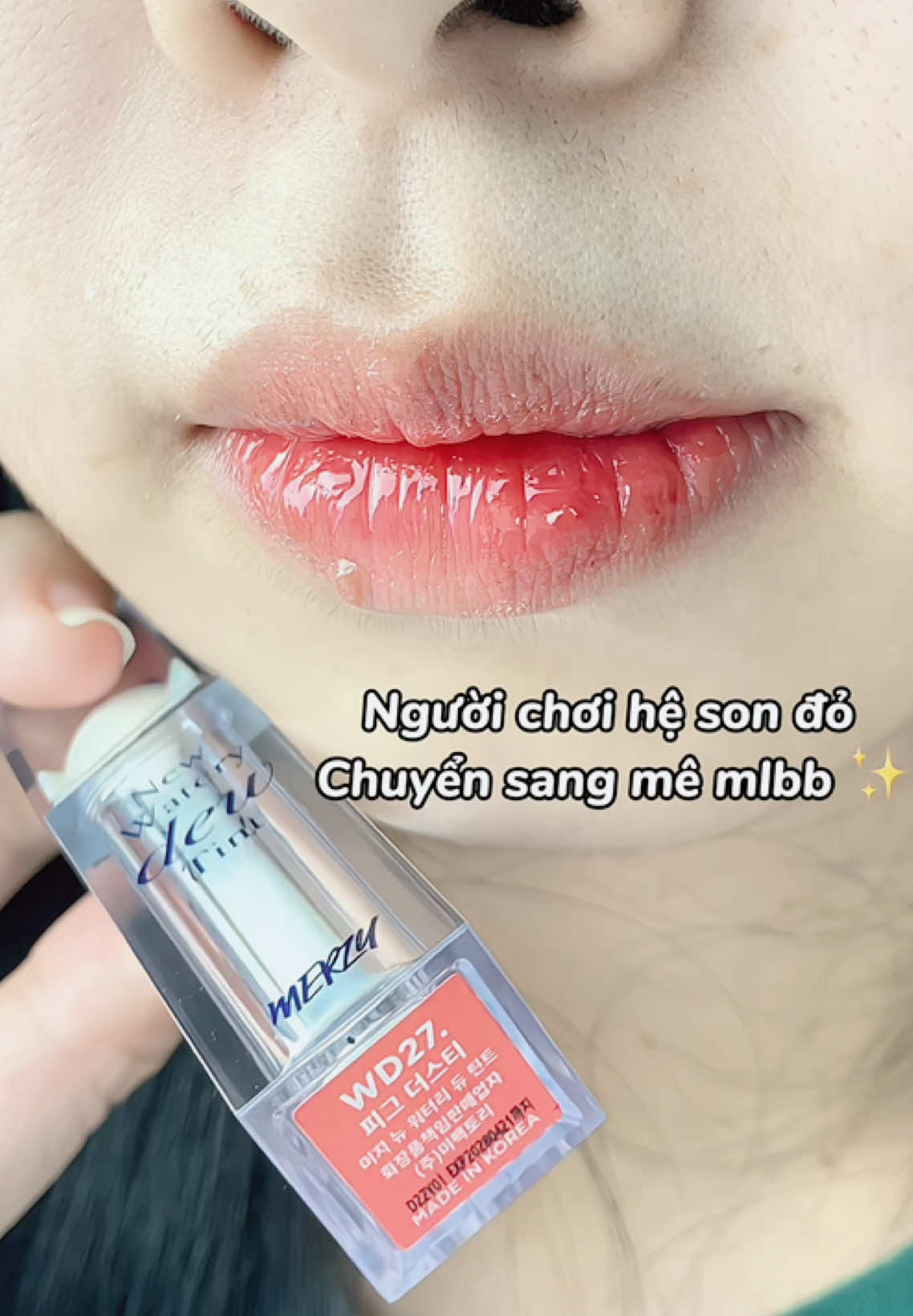 Hỏi sao ai cũng mê son màu Mlbb ✨🎀 #merzy #WD27 #merzyvn #viral #lipstick 