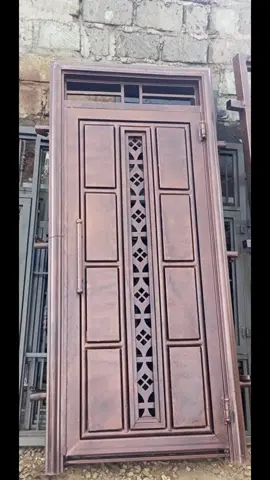 Steel door in the making.