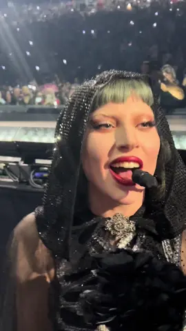 I still cannot believe this happened to me. 😭😭 I’m so so happy that I can say @ladygaga took my flowers & looked me straight in the eyes. I just love her so much! 🖤🖤🖤 #mayhemball #mayhem #ladygaga #vanishintoyou 