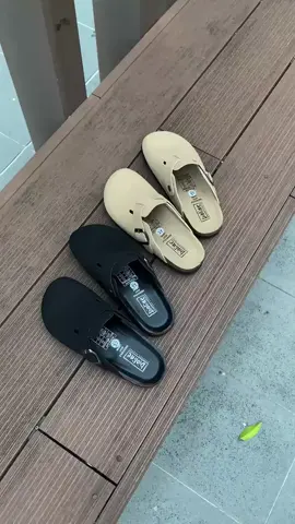 Sục đế trấu nam nữ Boston da lộn nhân tạo cực xinh !!! #depnuhottrend #sucnuxinh #backtoschool #sandals #sticker #birkenstocks #birkenstockboston #sucnu 