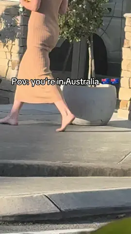Me from third world country trying to dress up and Australian just comfortable walking barefoot 🥰🥰🇦🇺 #australia #australian #barefootlife #NSW #fyp #iloveaustralia 