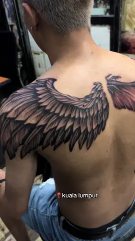 Wing angel and demon #kualalumpurtattoo #klangvalleyttattoo #petalingjayatattoo #selangortattoo #tiktoksarawak #sarawaktiktok 