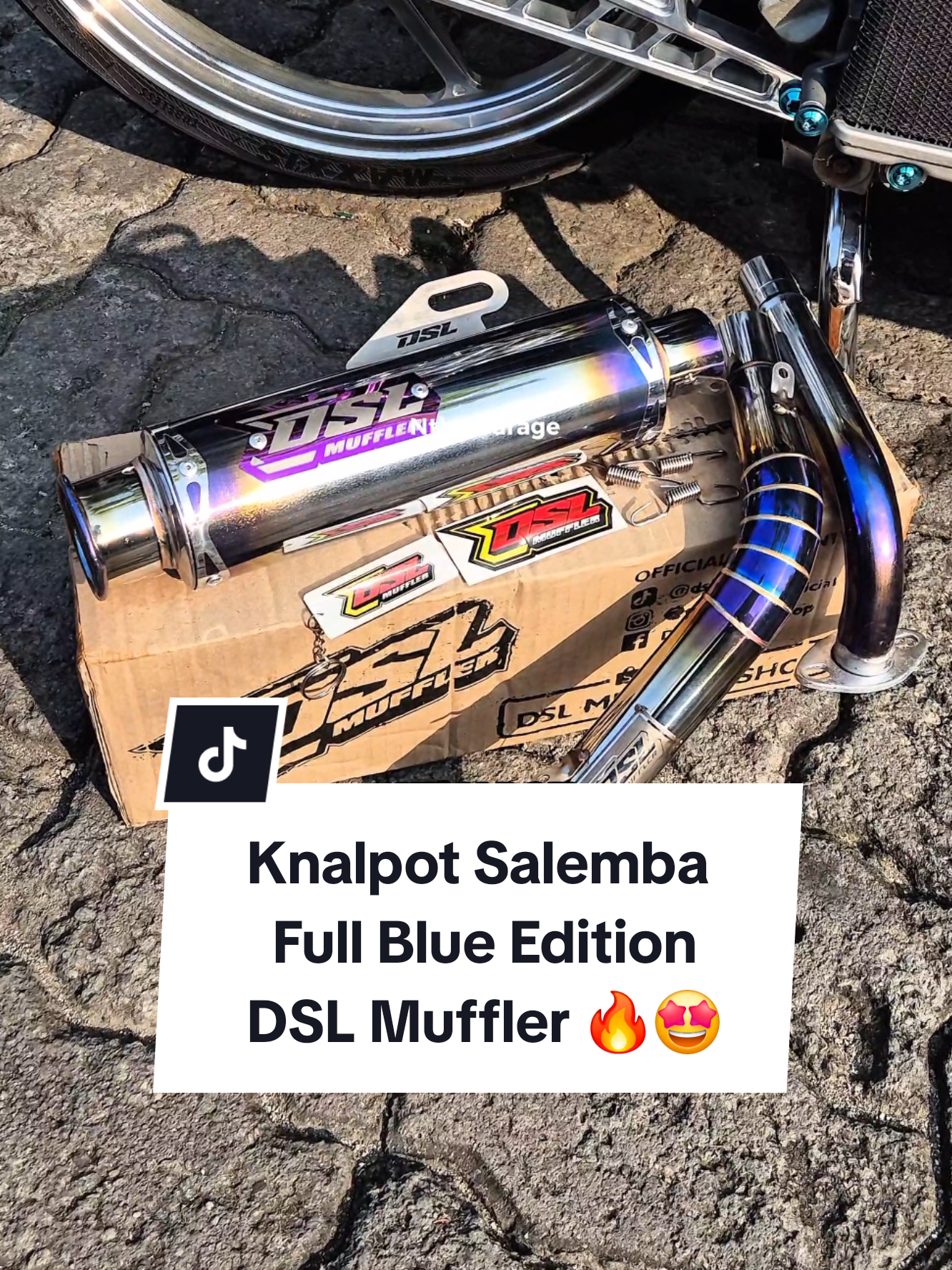 Knalpot Dana Pelajar dari DSL Muffler Salemba Full Blue Edition gacor parah bosku🤩🔥 Cocok buat disemua motor🔥 #knalpot #knalpotracing #knalpotbrong #knalpotsalemba #knalpotsalembadsl #dslmuffler #nthagarage 