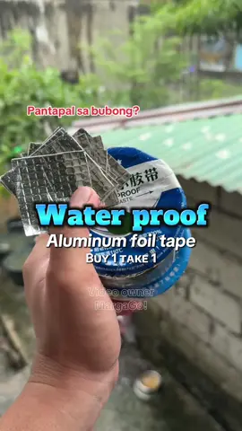 Eto yung magandang pantapal sa bubong kahit umuulan e talagang didikit at makapit #pantapalsabubong #waterproofaluminumfoiltape #foiltape #aluminumfoiltape #waterprooftape #rooftape #rooffoiltape #bubong #pantapal 