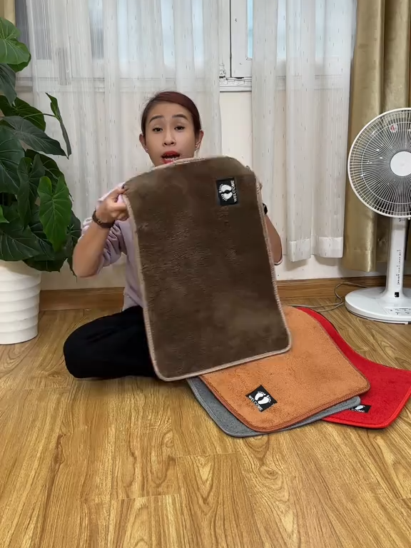 Combo 5 thảm lau chân lông mềm mịn, chống trơn trượt