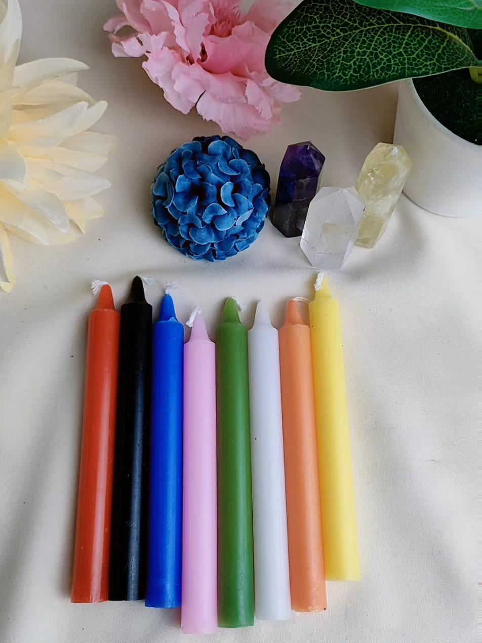 Nến cây nhiều màu năng lượng #nangluong #nencay #luathapdan #magiccandles 