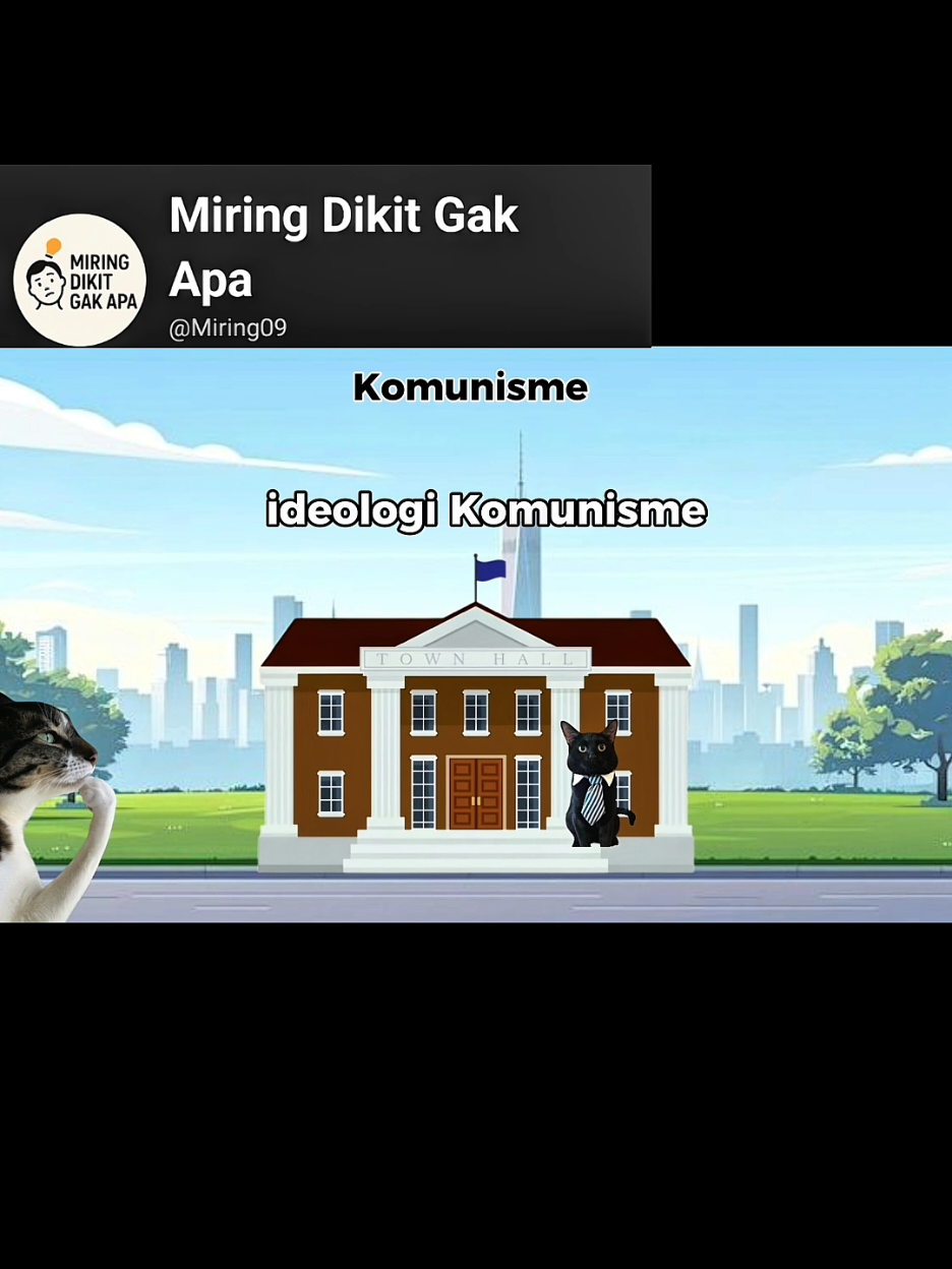 Apa itu Ideologi komunis? Full nya di YouTube Miring dikit gak apa #trend #kucing #fyp #beranda #cat #edukasi 
