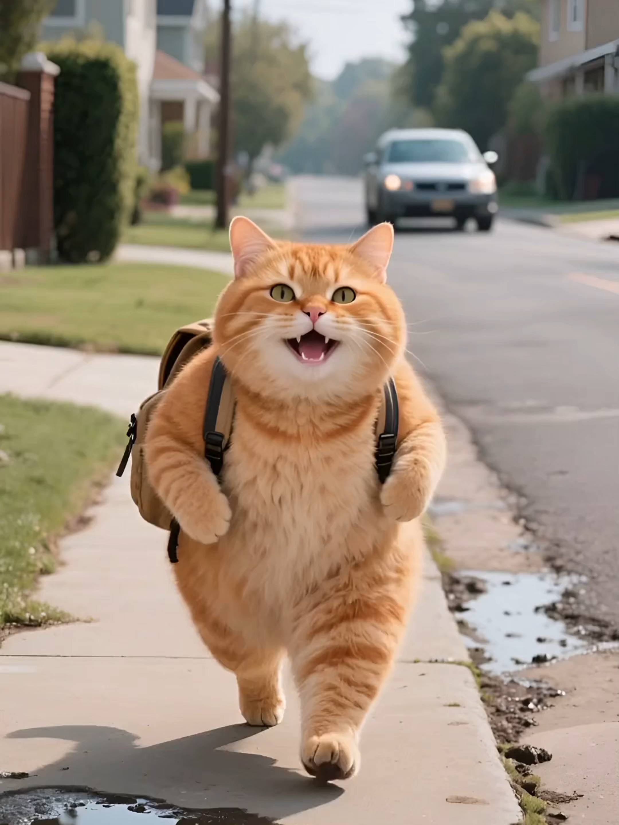 Fat Orange Cat 's Revenge#fypage #fypシ゚viral #Orangecat #gemini #fypシ゚ #CatComedy #viral #fyp #viralvideo #cat #Foodie #fyppppppppppppppppppppppp #ai