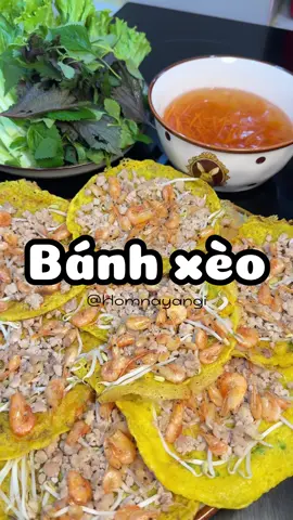 Thử sức với món bánh xèo ạ #homnayangi #ancungtiktok #nauancungtiktok #LearnOnTikTok 