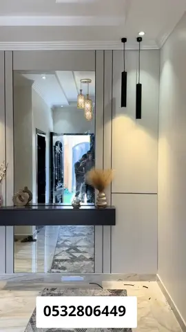 #ديكور #ديكورات #ديكورات_مدخل #مرايات #شيبورد #دهانات_ديكورات 