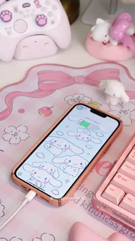 i made this cute cinnamoroll charging animation for my phone using @iScreenApp! (*ᴗ͈ˬᴗ͈)ꕤ*.ﾟ #iscreen #iscreenwidgets #sanrio #cinnamoroll #wallpaper          
