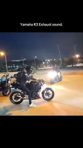 Exhaust sound😈#yamahar3 #algerie🇩🇿 #dzpower #yamaha #fypシ #rider #nightride #kawasaki 