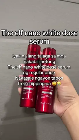 Sis bilisan mo na icheck out mo na habang nakasale pa sila gowwwww! #theelfnanowhiteserum #serum #serumviral 