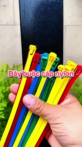 Dây buộc cáp nylon có thể điều chỉnh và tháo rời để sử dụng nhiều lần #daybuoccap #daybuoccapnylon #dayrut #dayrutnhua #daythitnhua 