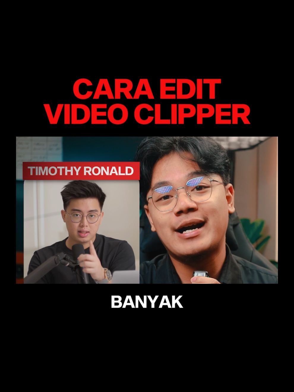 Cara edit video clipper Timothy Ronald pakai Ai Gratis! #timothyronald 