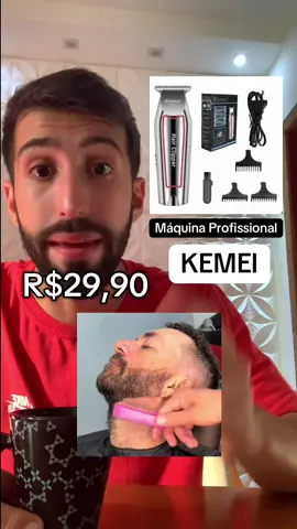 Máquina Kemei de acabamento profissional. #promocaotiktok #promocao #tiktokshop #maquininhadebarbeag #maquinadebarbear #barbear #kemei #maquinakemai #barba #fazerbarba  #maquinadeaca 