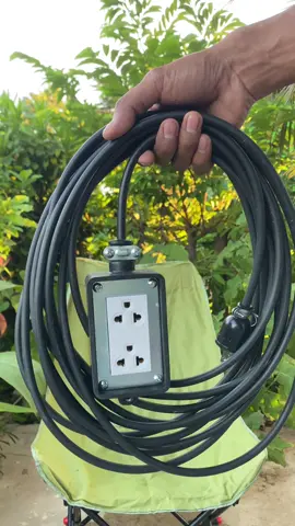 ปลั๊กพ่วงความยาว 2 เมตร 3 เมตร 5 เมตร ขนาดสายไฟ 2 × 1.5#ปลั๊กไฟ #ปลั๊กพ่วง #ปลั๊กไฟมาตรฐาน #ปลั๊กสามตา #ปลั๊กพ่วงสนาม 