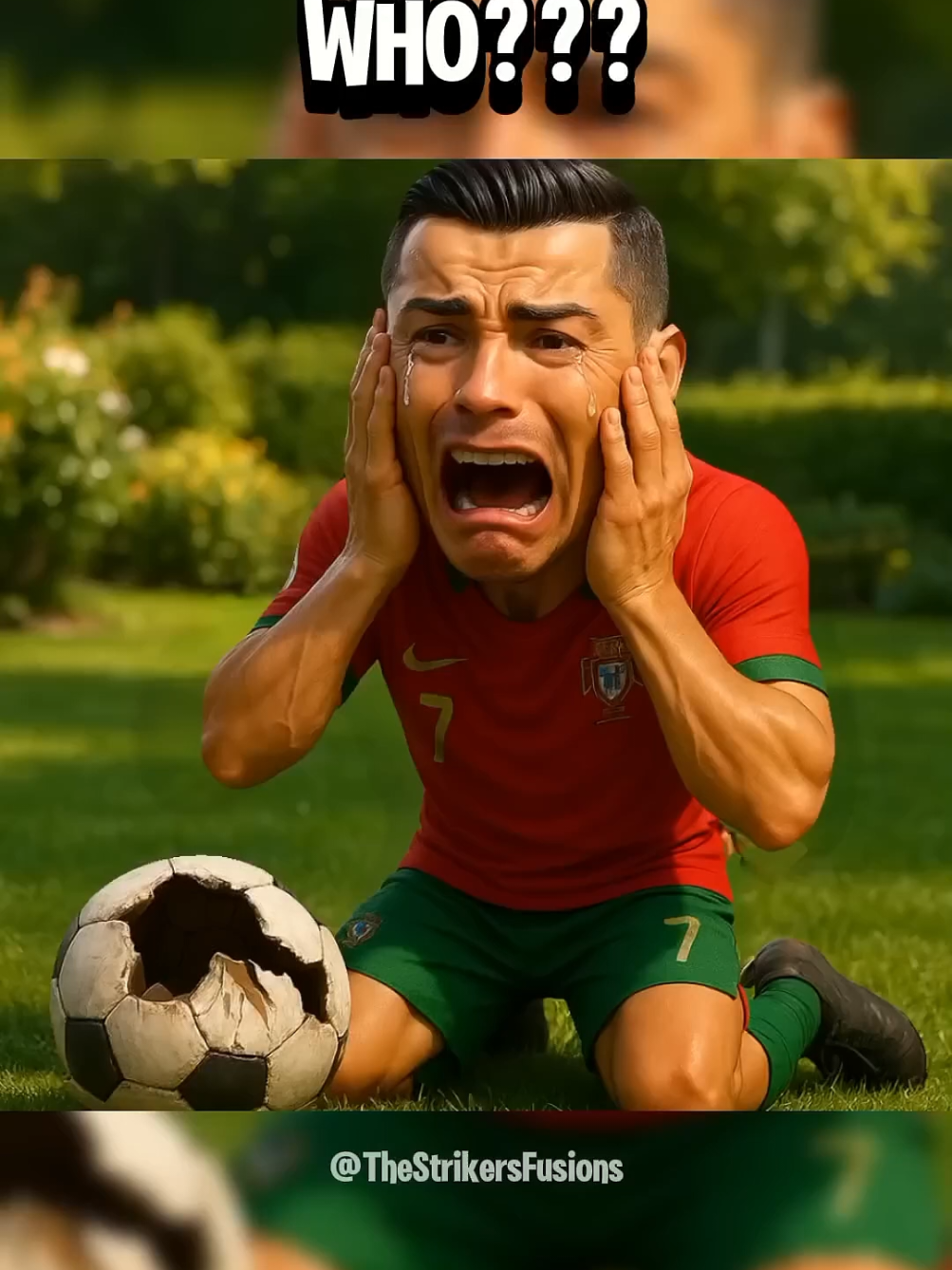 Ronaldo Football Puncture 😭 #ronaldo  #tungtungtungsahur  #messi 