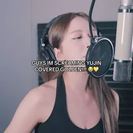 YUJIN COVER GOLDEN💛💛 #yujin #yujinive #ive #golden #kpopdemonhunters #huntrix 