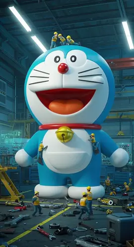 ついに…ドラえもん完全復活🔥 #ai #aiart #miniature #ミニチュア #小人 #miniatureworld #ドラえもん 