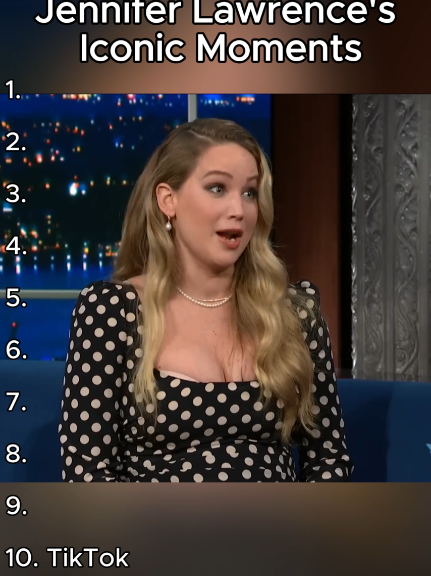 Jennifer Lawrence's Iconic Moments  #jlaw #jenniferlawrence 